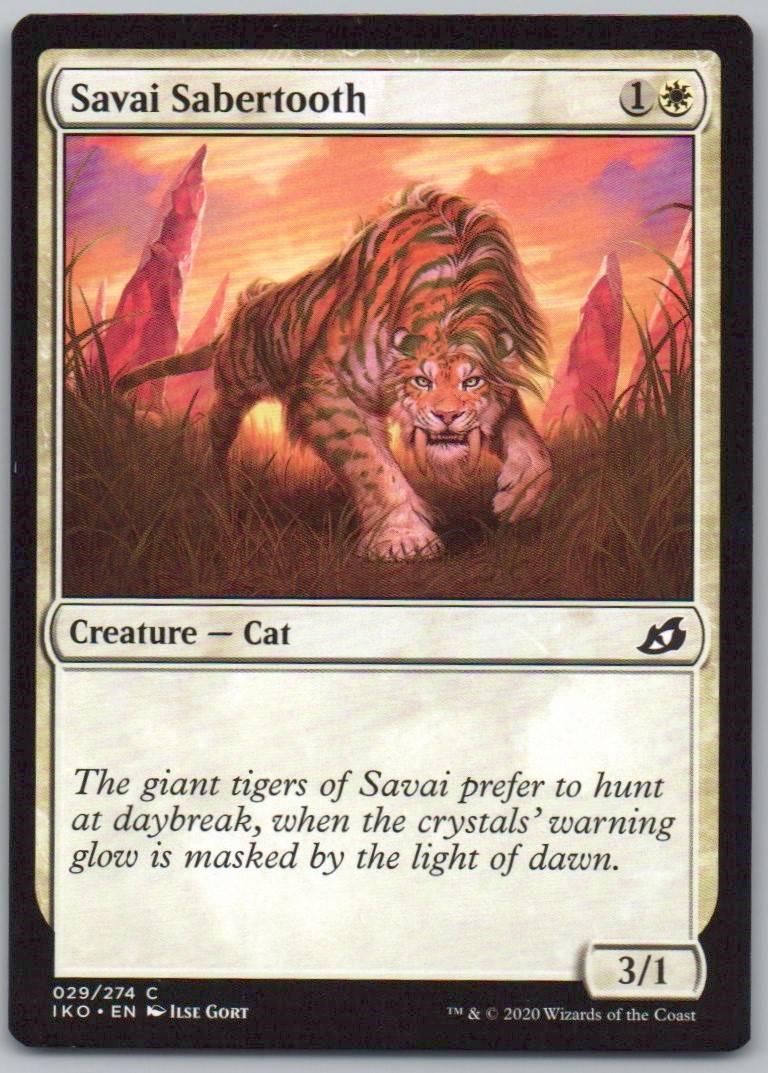 Savai Sabertooth 29 Normal Creature Card - Ikoria: Lair of Behemoths