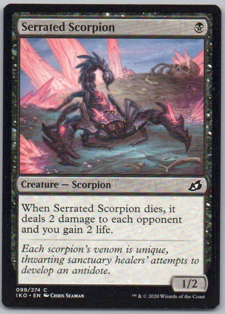 Serrated Scorpion 99 Normal Creature Card - Ikoria: Lair of Behemoths
