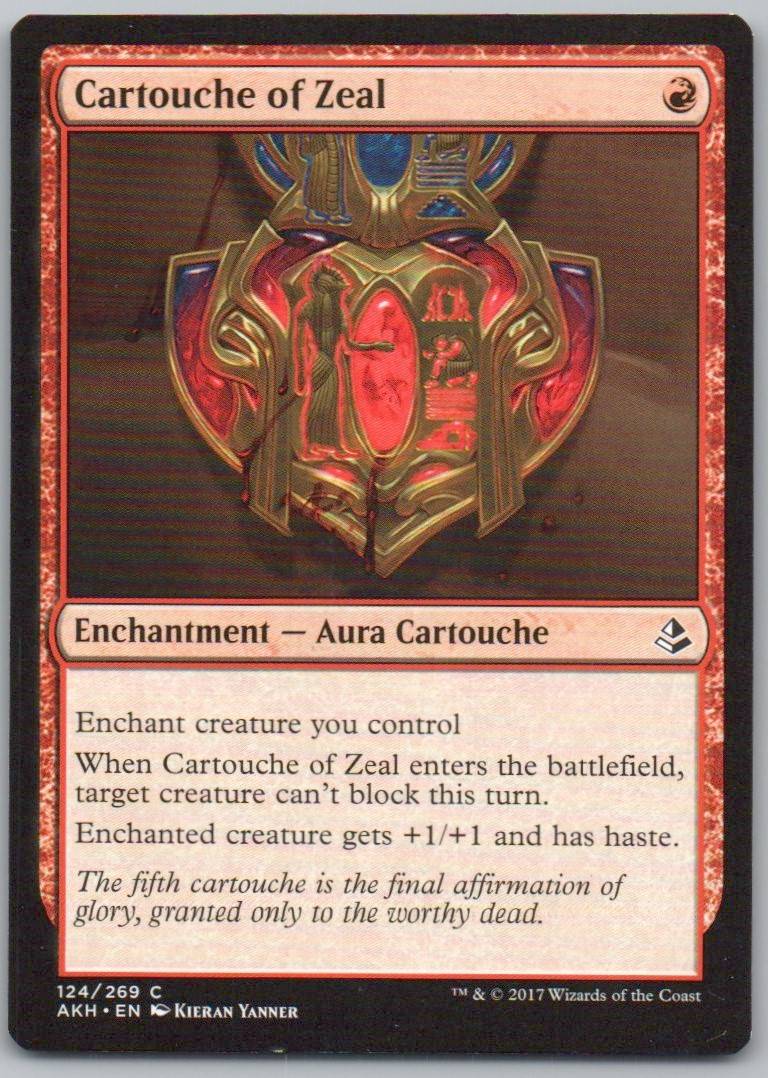 Cartouche of Zeal 124 Normal Enchantment Card - Amonkhet