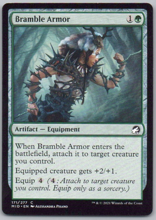 Bramble Armor 171 Normal Artifact Card - Innistrad: Midnight Hunt