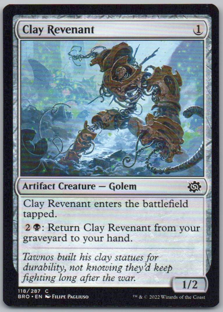 Clay Revenant 118 Normal Artifact Card - The Brothers' War