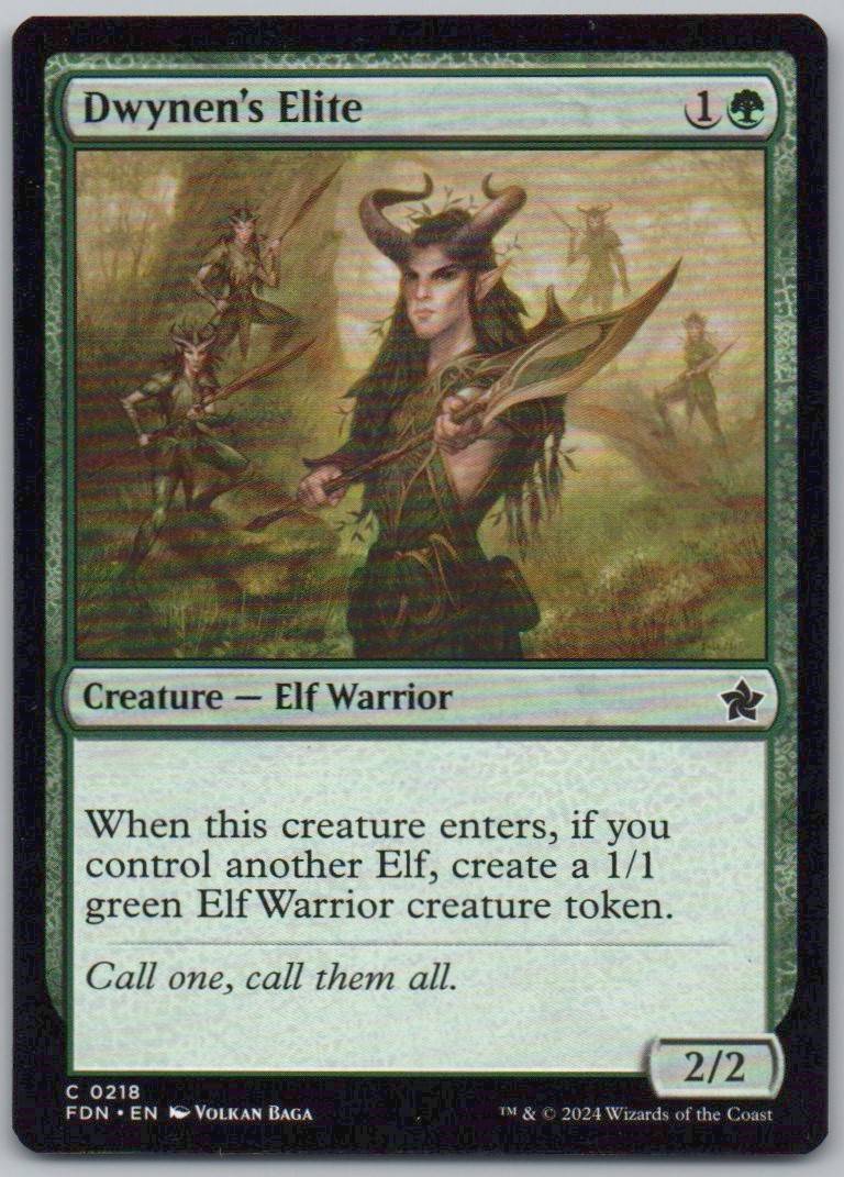 Dwynen's Elite 218 Normal Creature Card - Foundations