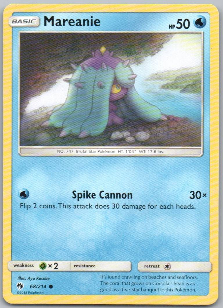 Mareanie 068 Normal Water Card - Lost Thunder