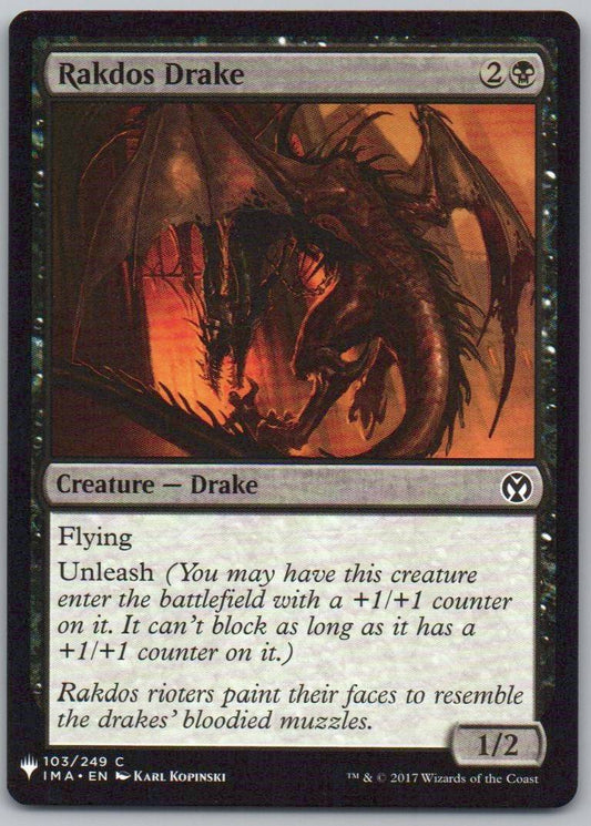 Rakdos Drake 103 Normal Creature Card - Iconic Masters