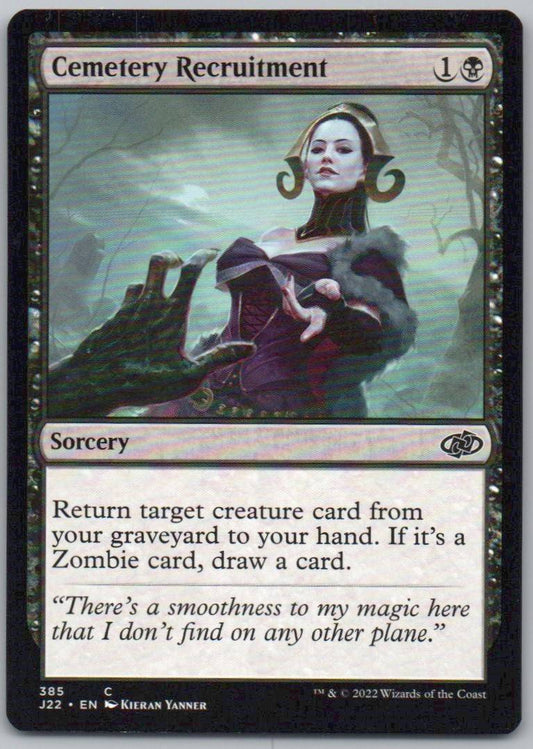Cemetery Recruitment 385 Normal Sorcery Card - Jumpstart 2022