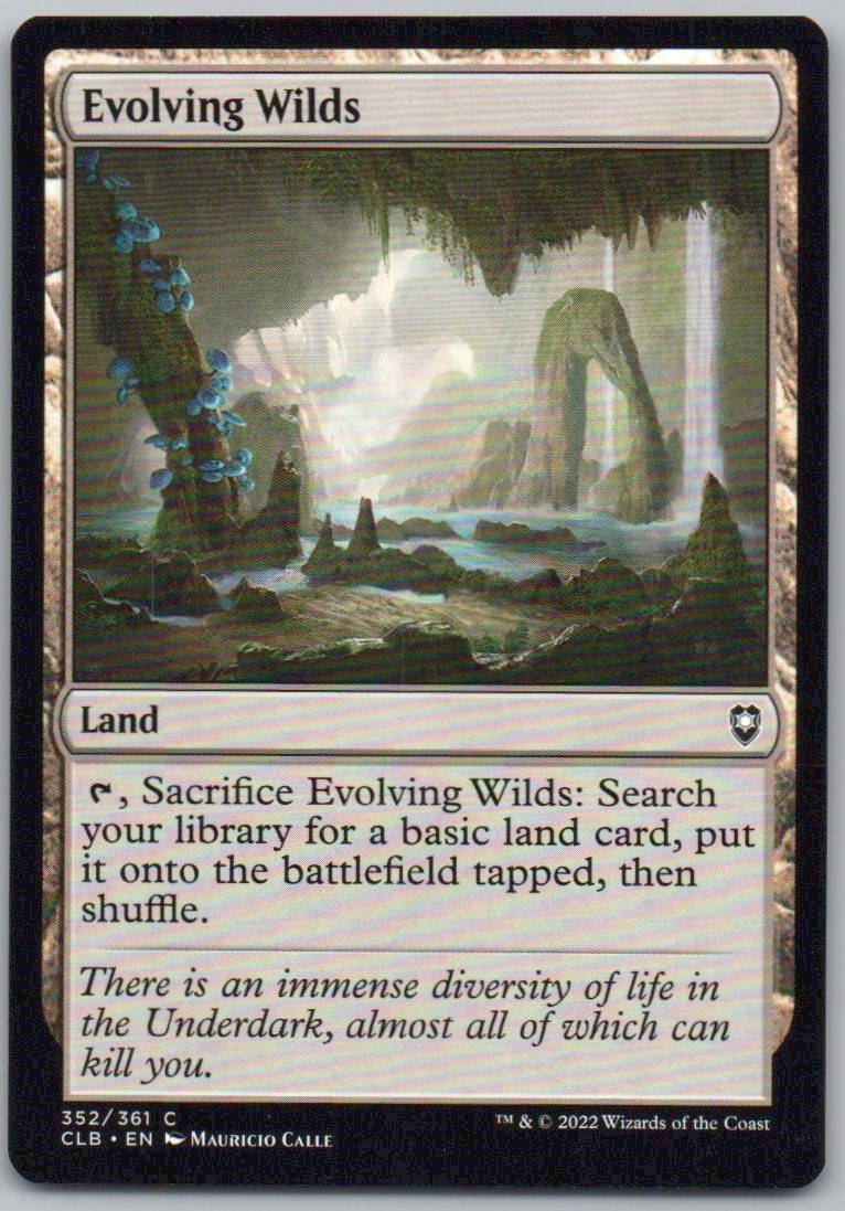 Evolving Wilds 352 Normal Land Card - Commander Legends: Battle for Baldur's Gate