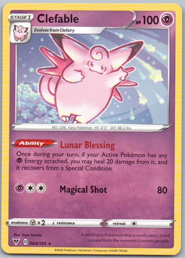 Clefable 064 Normal Psychic Card - Vivid Voltage