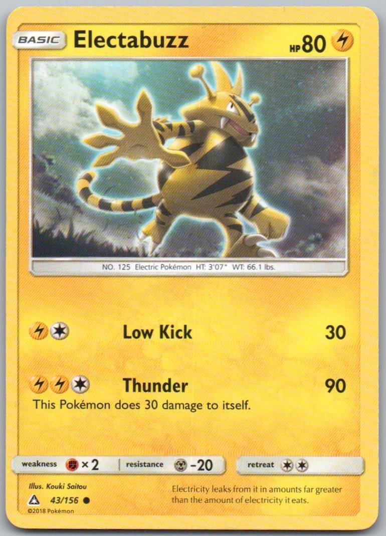 Electabuzz 43 Normal Lightning Card - Ultra Prism