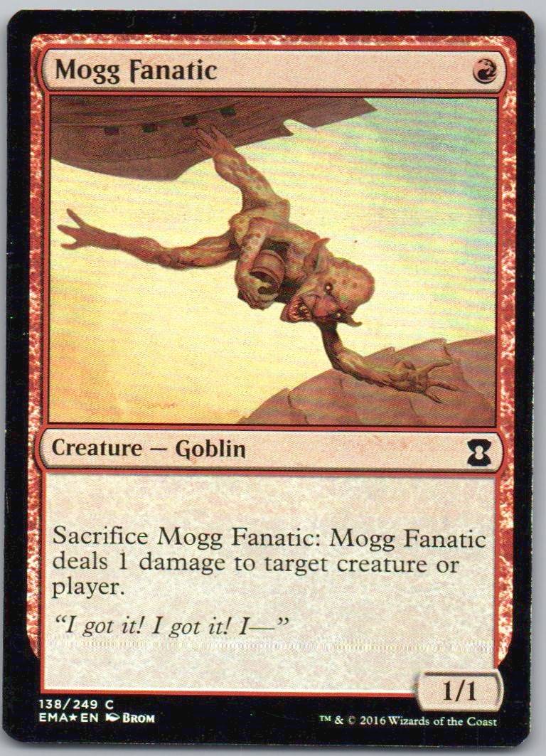 Mogg Fanatic 138 Holo Creature Card - Eternal Masters