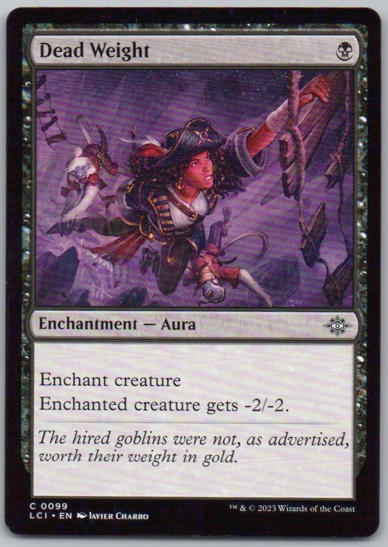 Dead Weight 99 0 Enchantment Card - The Lost Caverns of Ixalan
