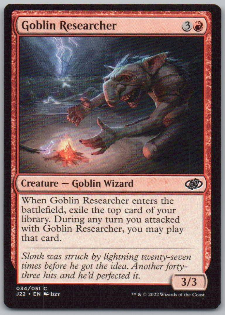 Goblin Researcher 34 Normal Creature Card - Jumpstart 2022