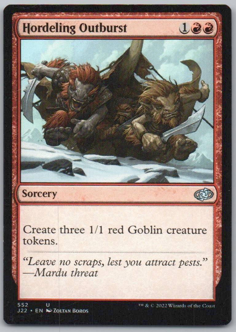 Hordeling Outburst 552 Normal Sorcery Card - Jumpstart 2022