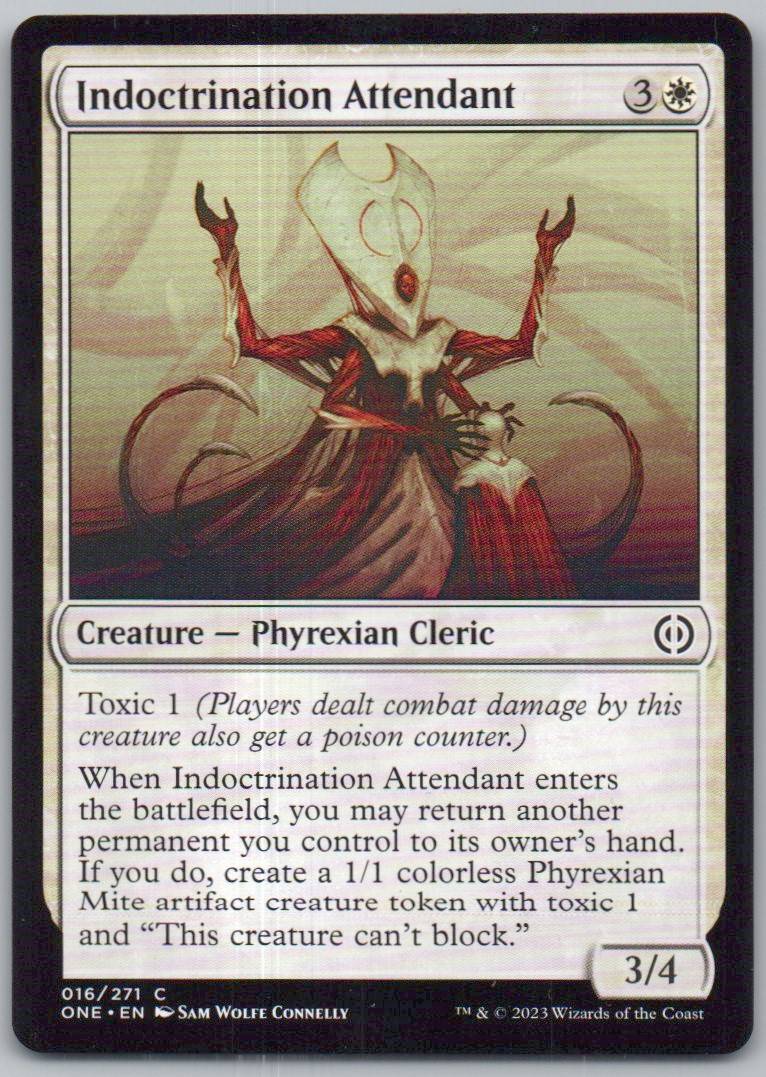 Indoctrination Attendant 16 Normal Creature Card - Phyrexia: All Will Be One