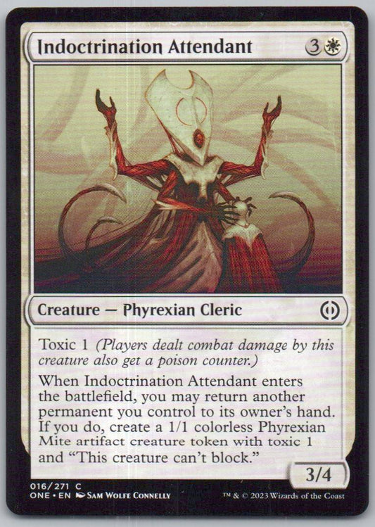 Indoctrination Attendant 16 Normal Creature Card - Phyrexia: All Will Be One