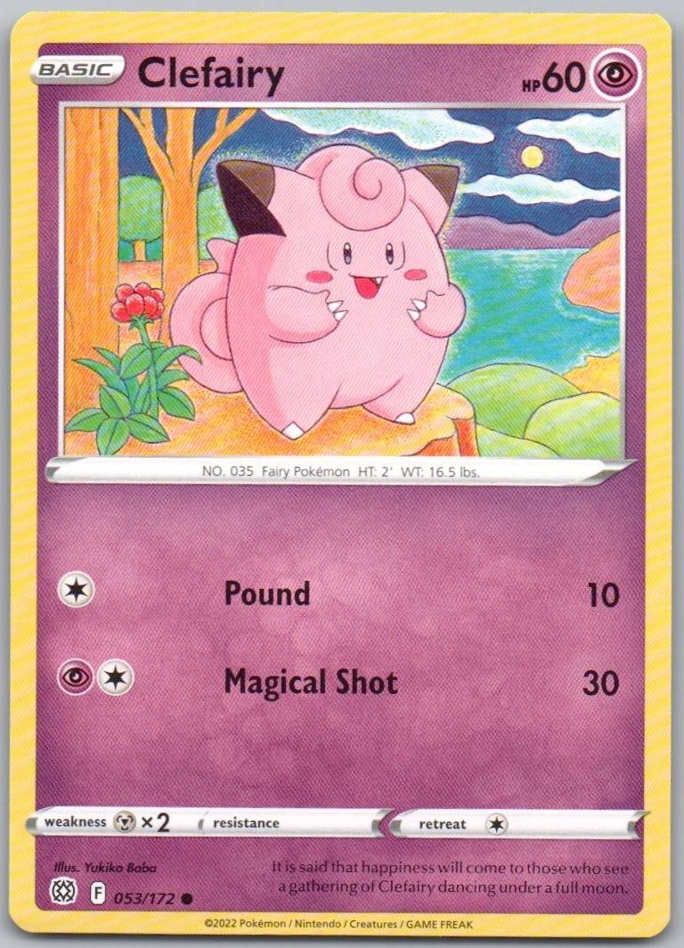 Clefairy 053 Normal Psychic Card - Brilliant Stars