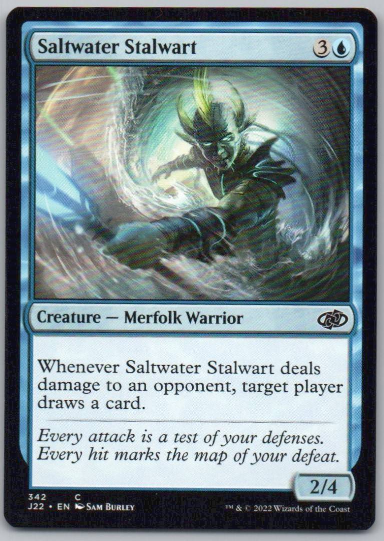Saltwater Stalwart 342 Normal Creature Card - Jumpstart 2022