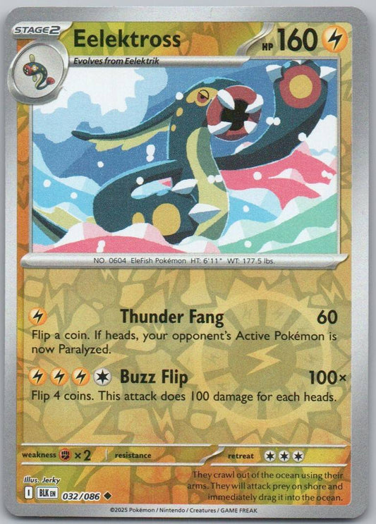 Eelektross 032 Normal Pokemon Card - Black Bolt