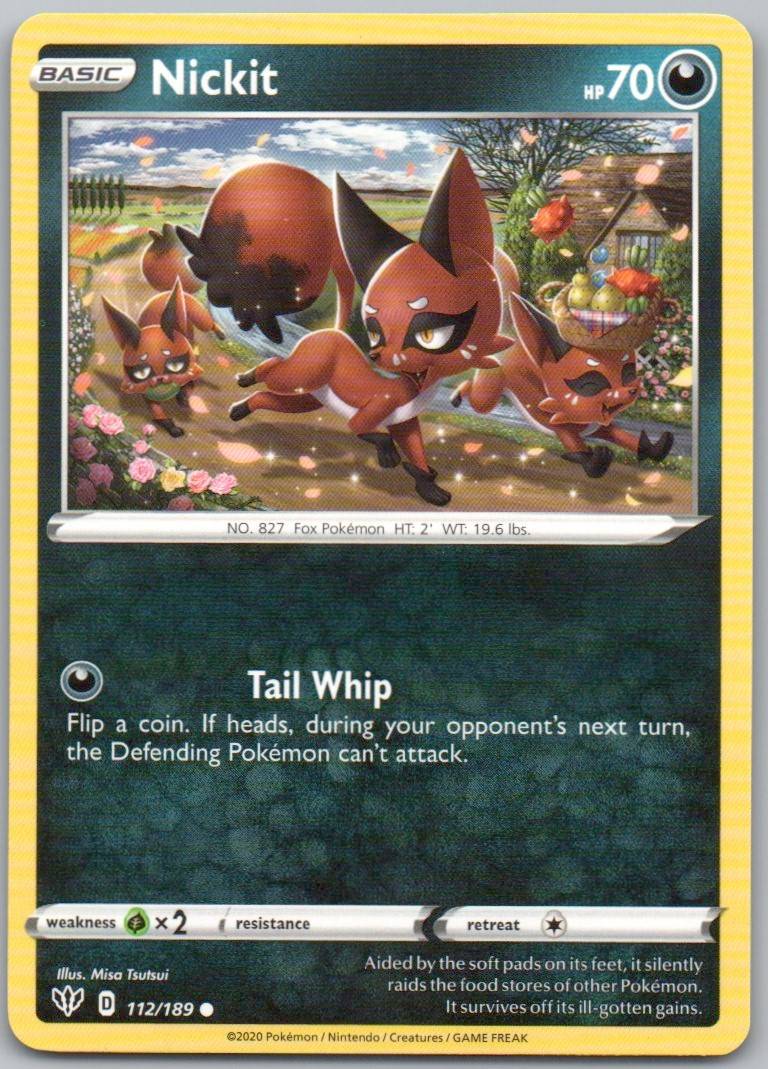 Nickit 112 Normal Darkness Card - Darkness Ablaze