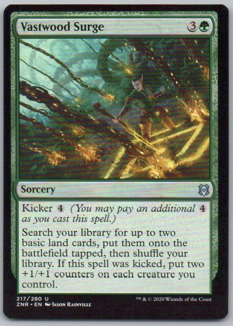 Vastwood Surge 217/280 Normal Sorcery Card - Zendikar Rising