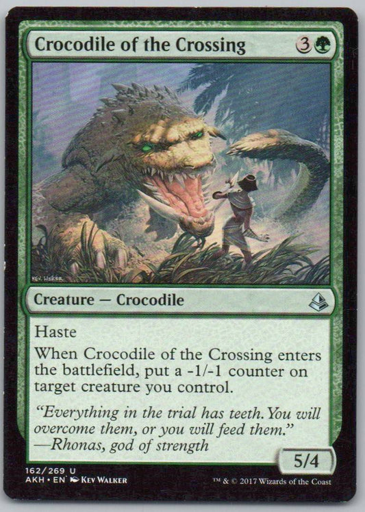 Crocodile of the Crossing 162 Normal Creature Card - Amonkhet