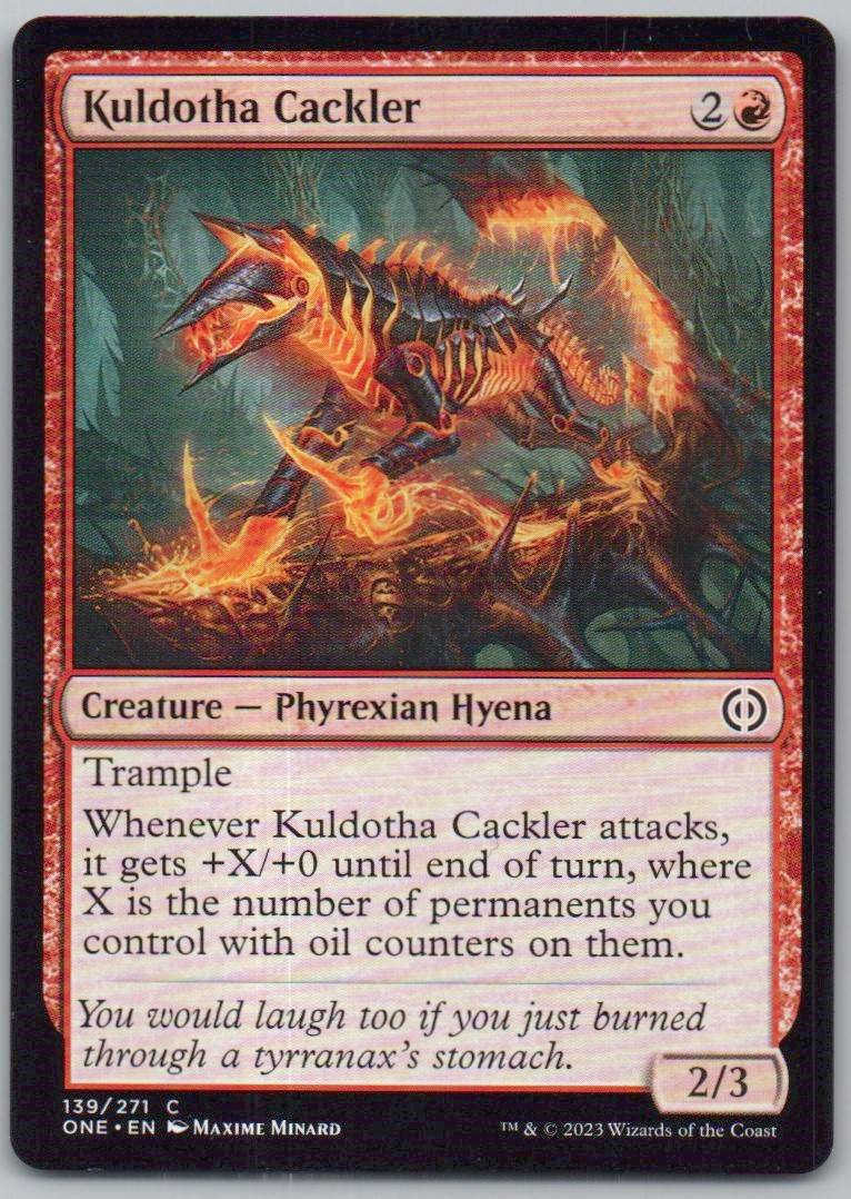 Kuldotha Cackler 139 Normal Creature Card - Phyrexia: All Will Be One