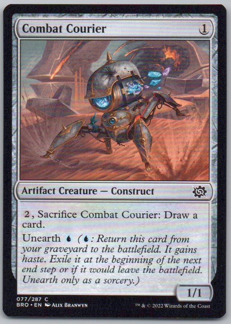 Combat Courier 77 Normal Artifact Card - The Brothers' War