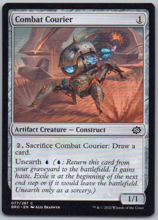 Combat Courier 77 Normal Artifact Card - The Brothers' War