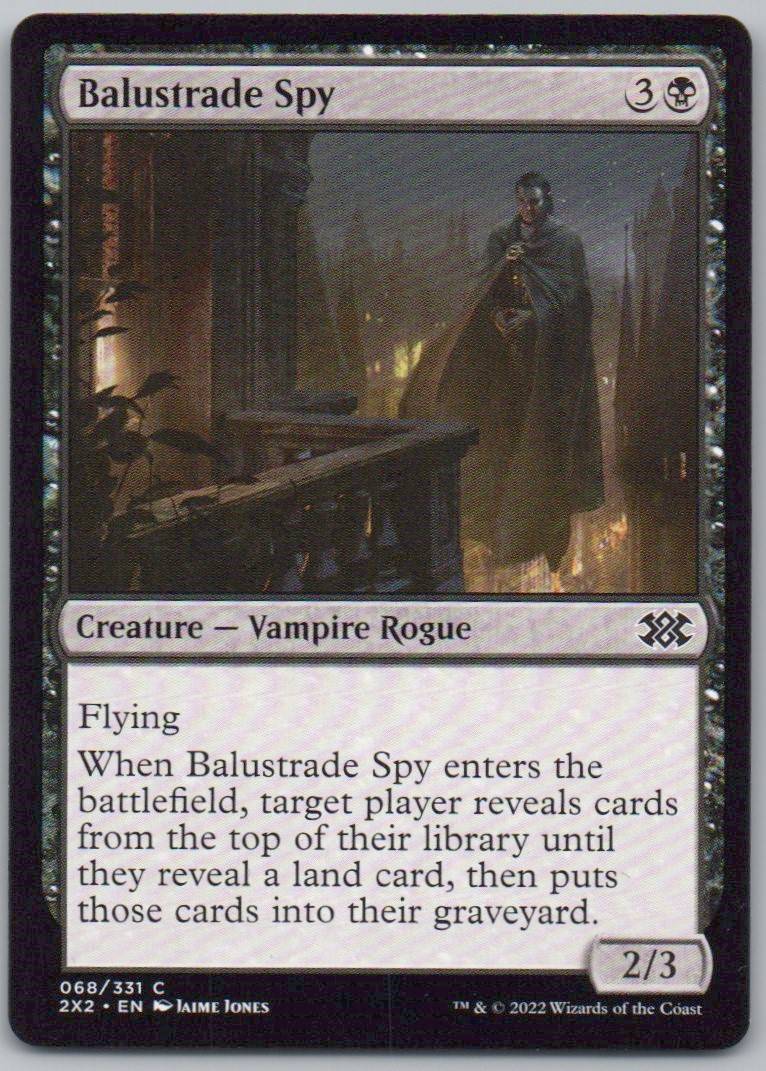 Balustrade Spy 68 Normal Creature Card - Double Masters 2022