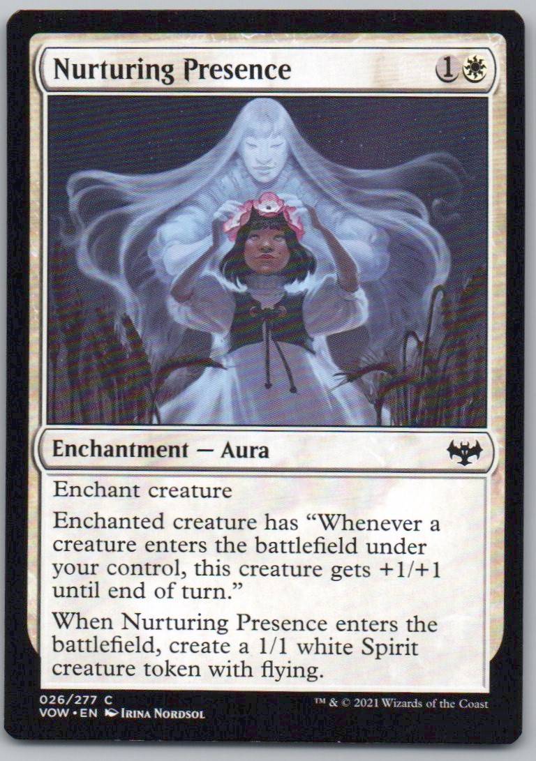 Nurturing Presence 26 Normal Enchantment Card - Innistrad: Crimson Vow
