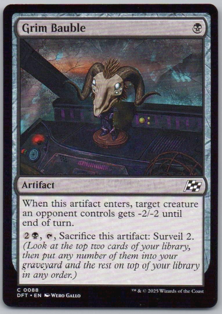 Grim Bauble 88 Normal Artifact Card - Aetherdrift