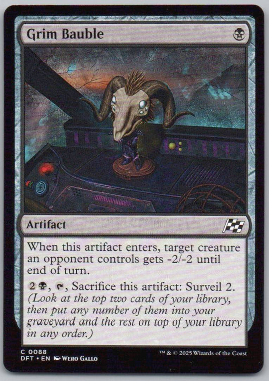 Grim Bauble 88 Normal Artifact Card - Aetherdrift