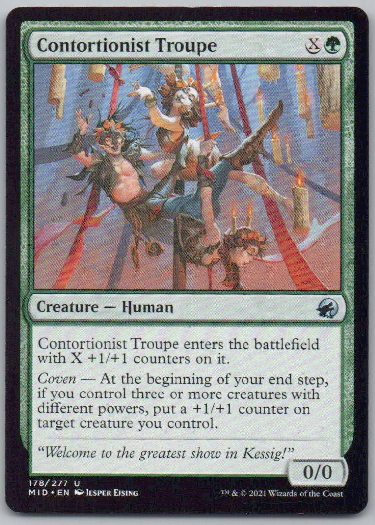 Contortionist Troupe 178 Normal Creature Card - Innistrad: Midnight Hunt