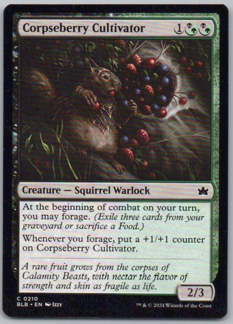 Corpseberry Cultivator 210 Normal Creature Card - Bloomburrow