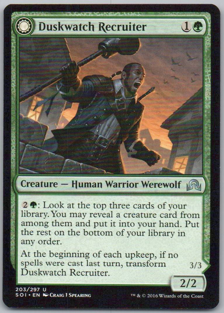 Duskwatch Recruiter 203 Normal Creature Card - Shadows over Innistrad