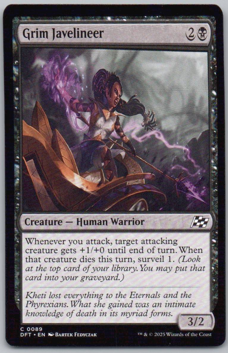 Grim Javelineer 89 Normal Creature Card - Aetherdrift