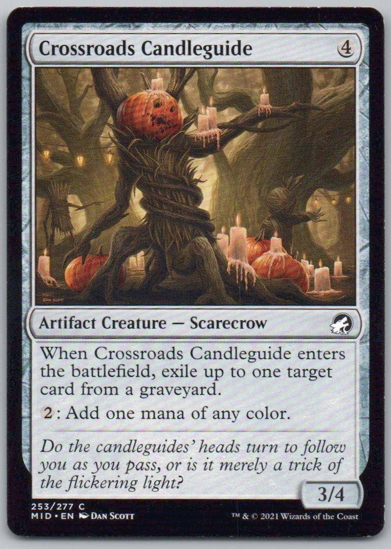 Crossroads Candleguide 253 Normal Artifact Card - Innistrad: Midnight Hunt