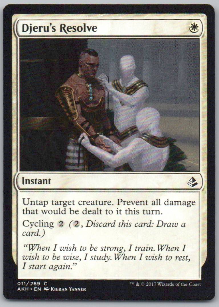 Djeru's Resolve 11 Normal Instant Card - Amonkhet