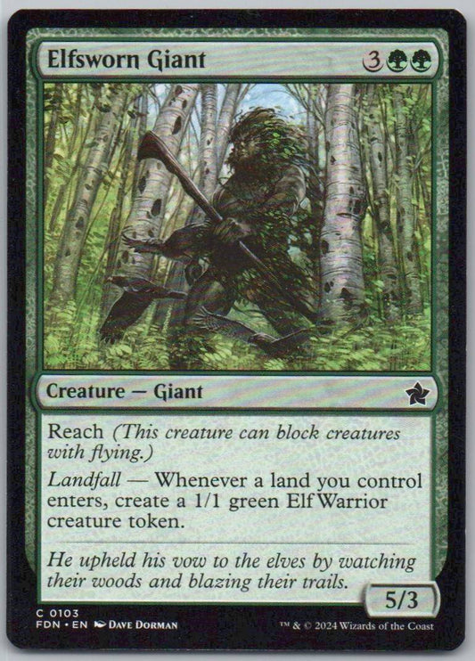 Elfsworn Giant 103 Normal Creature Card - Foundations