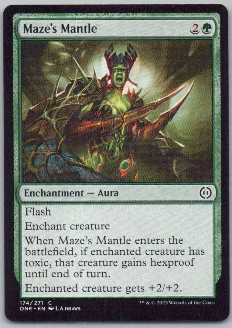 Maze's Mantle 174 Normal Enchantment Card - Phyrexia: All Will Be One