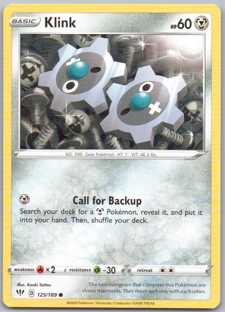 Klink 125 Normal Metal Card - Darkness Ablaze