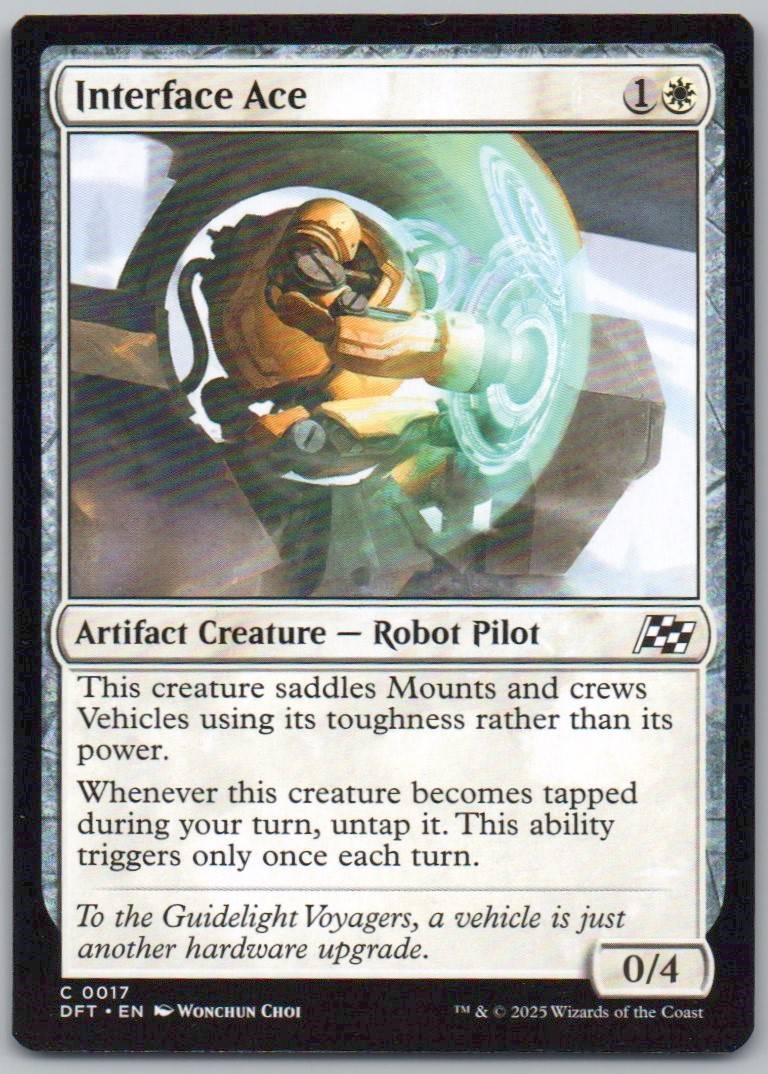 Interface Ace 17 Normal Artifact Card - Aetherdrift
