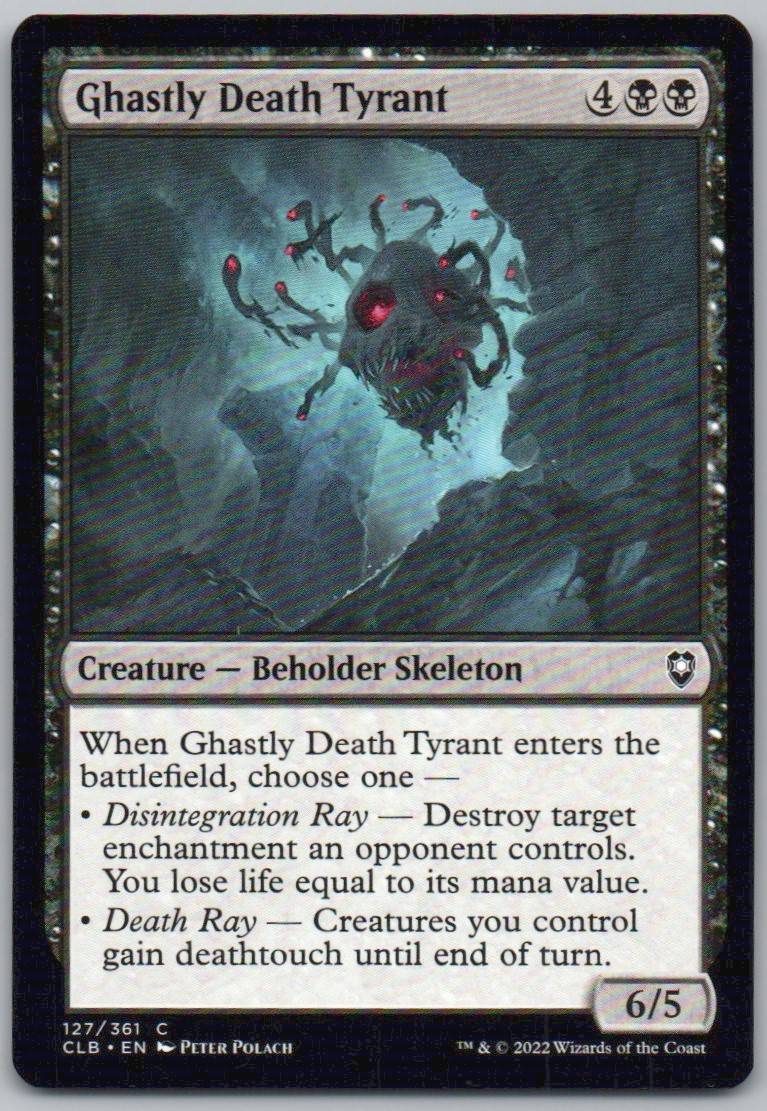 Ghastly Death Tyrant 127 Normal Creature Card - Commander Legends: Battle for Baldur's Gate