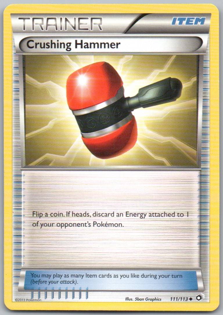 Crushing Hammer 111 Normal Trainer Card - Legendary Treasures