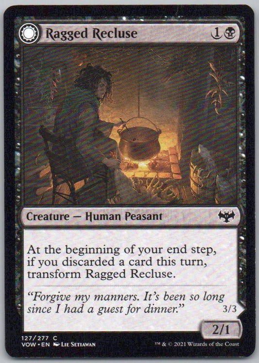 Ragged Recluse 127 Normal Creature Card - Innistrad: Crimson Vow