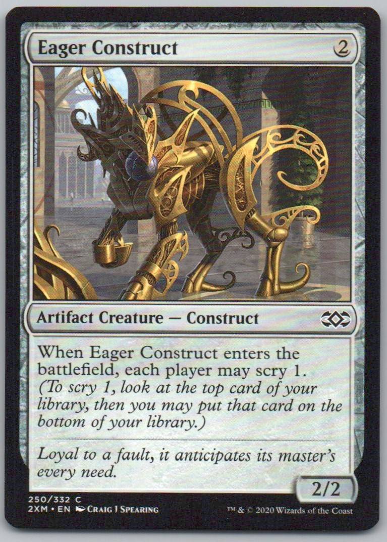 Eager Construct 250 Normal Artifact Card - Double Masters