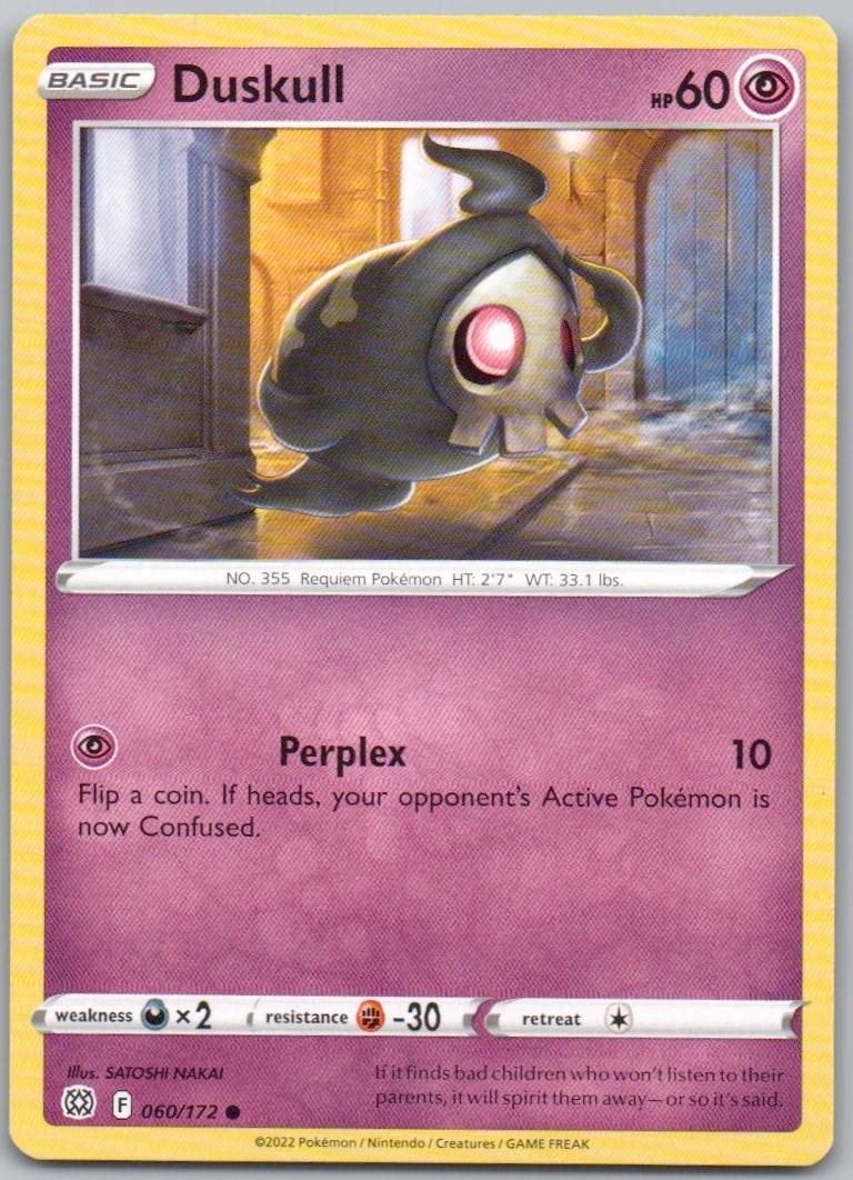 Duskull 060 Normal Psychic Card - Brilliant Stars