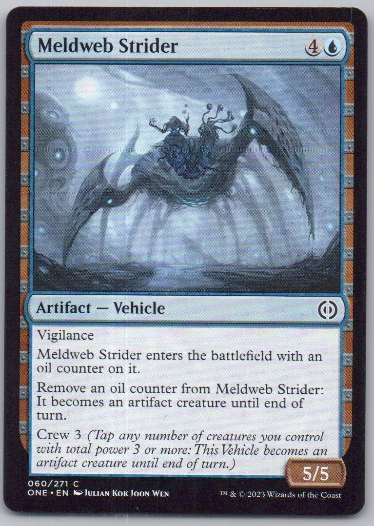 Meldweb Strider 60 Normal Artifact Card - Phyrexia: All Will Be One