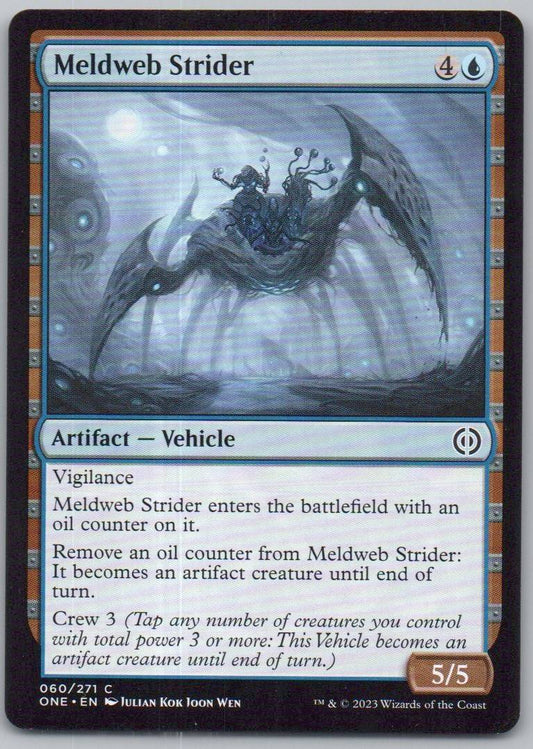 Meldweb Strider 60 Normal Artifact Card - Phyrexia: All Will Be One