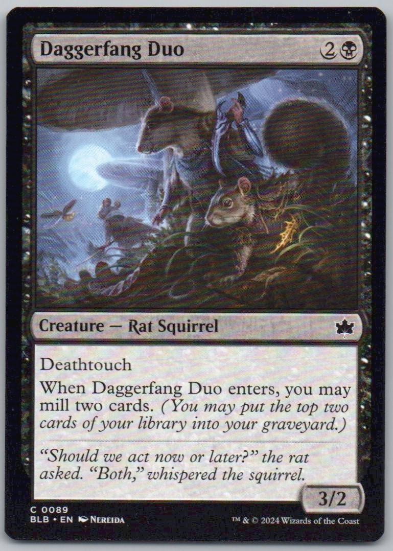 Daggerfang Duo 89 Normal Creature Card - Bloomburrow