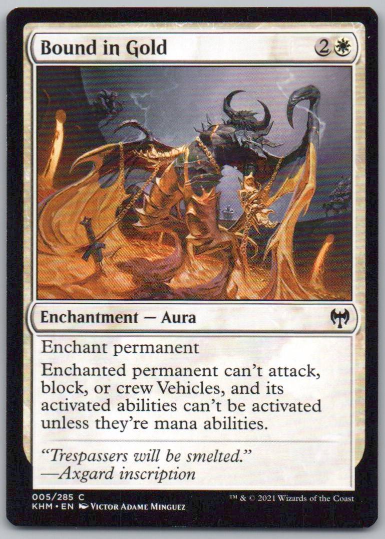 Bound in Gold 5 Normal Enchantment Card - Kaldheim